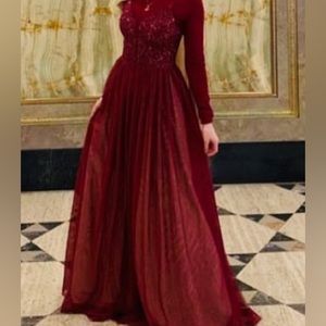 Maxi bridesmaid gown!